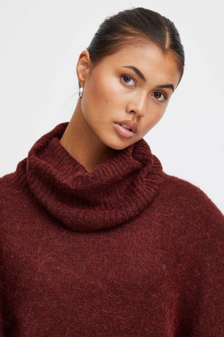 Ichi Kamara Roll Neck Jumper-Port Royale-20112753