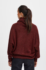 Ichi Kamara Roll Neck Jumper-Port Royale-20112753