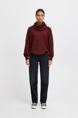 Ichi Kamara Roll Neck Jumper-Port Royale-20112753