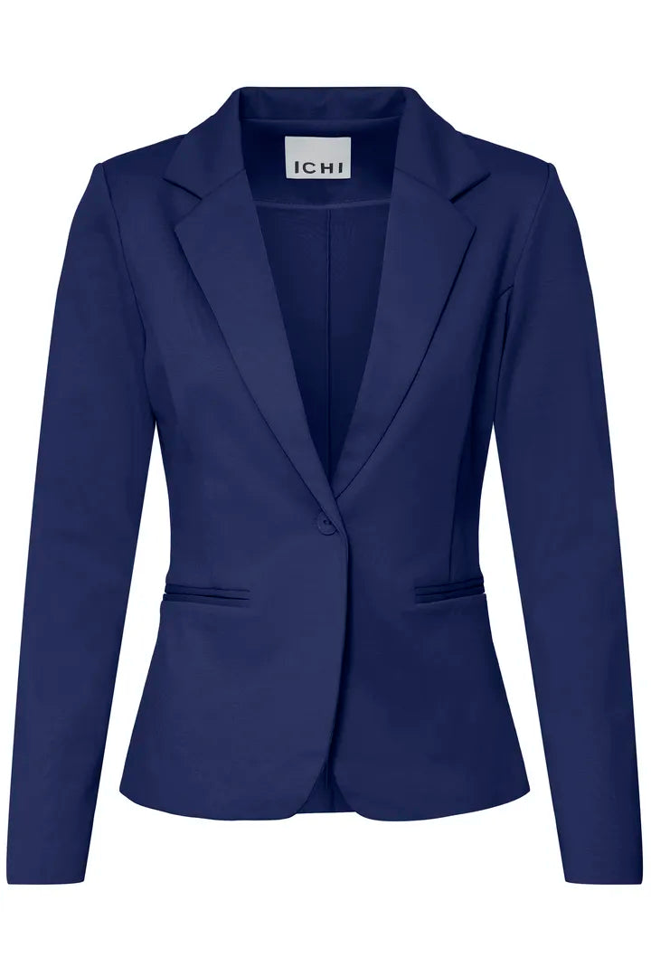 ICHI Kate Blazer in Blueprint - 20101801
