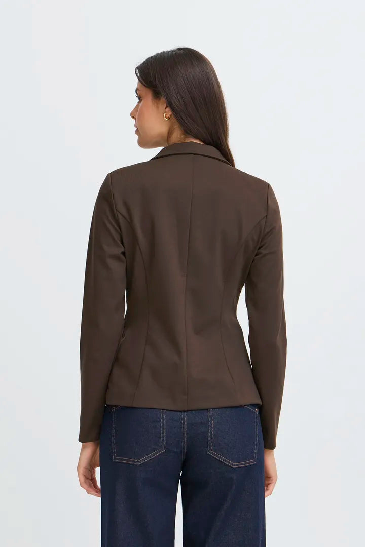 Ichi Kate Blazer in Chocolate Torte