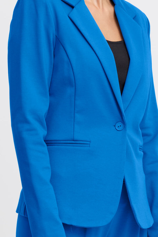 ICHI Kate Blazer in Strong Blue - 20101801