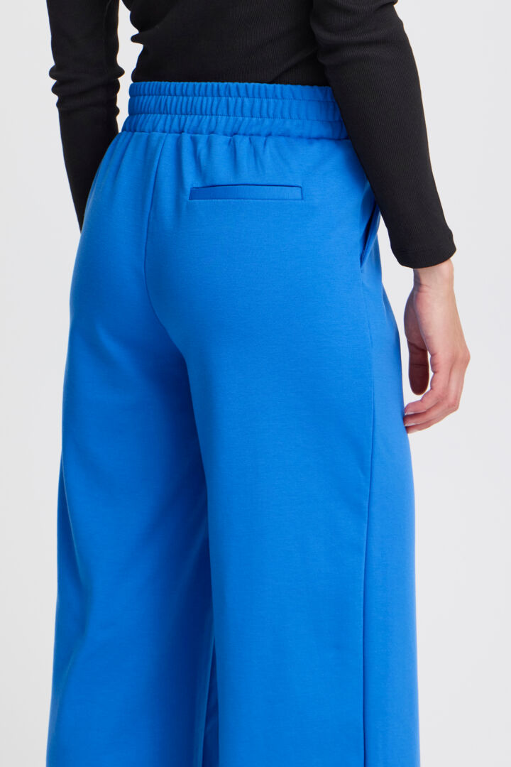 ICHI Kate Sus Long Wide Pant in Strong Blue - 20118337