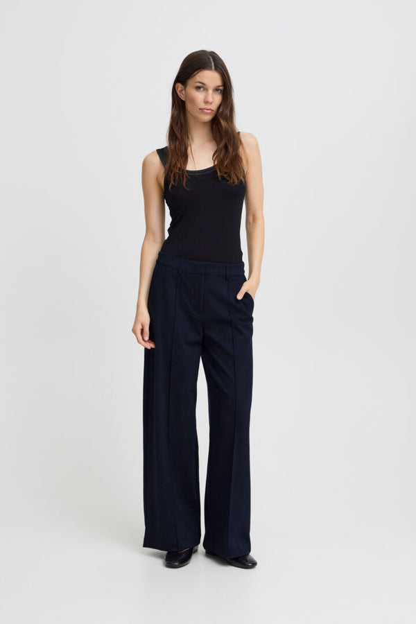 ichi kate sus wide leg trousers total eclipse evalucia boutique perth scotland