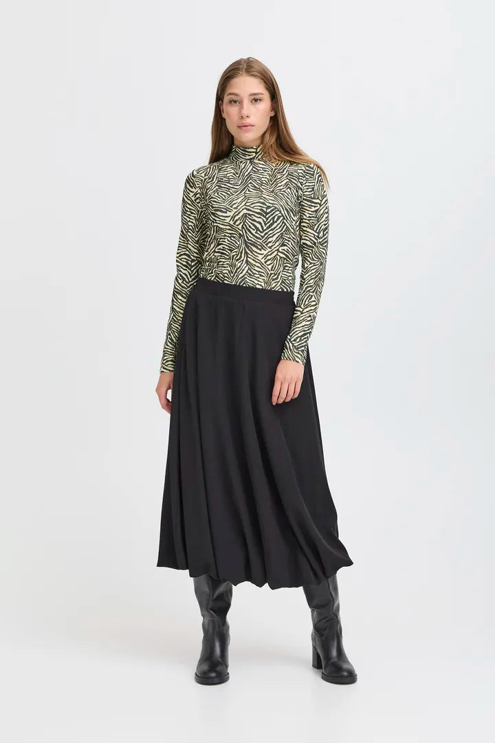 Ichi Lava Blouse in Animal Print - 20124638