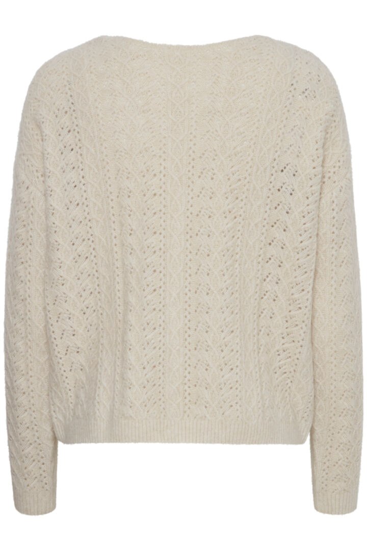 Ichi Liyanna Cardigan-Almond Milk-20121568