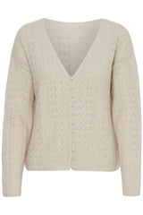 ichi liyanna cardigan almond milk evalucia boutique perth scotland 