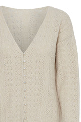 Ichi Liyanna Cardigan-Almond Milk-20121568