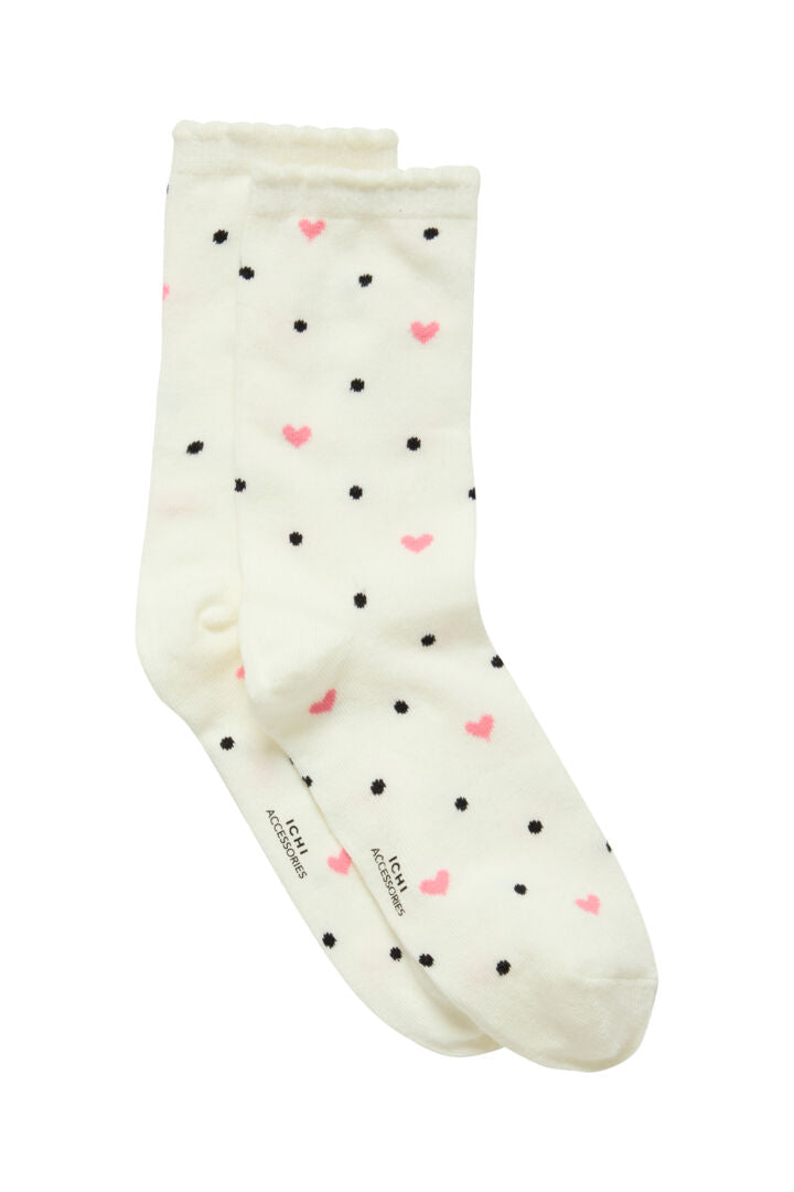 Ichi Love Socks-Cloud Dancer-20122615