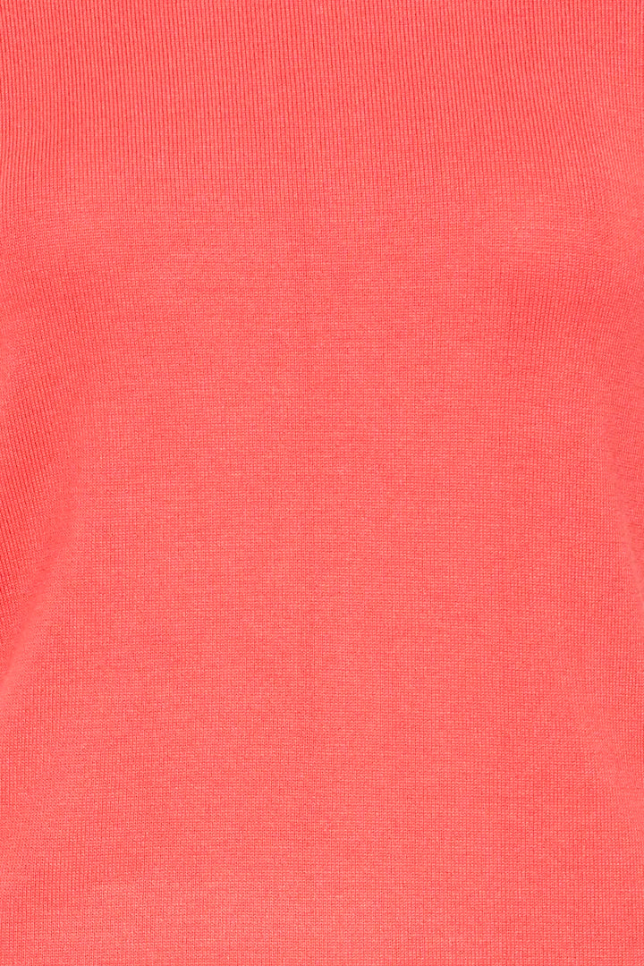 ICHI Luls Round Neck T-Shirt in Teaberry - 20125816