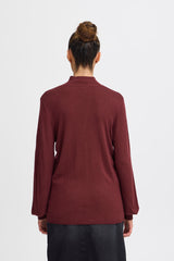 Ichi Mafa Turtle Neck Jumper-Port Royale-20107646