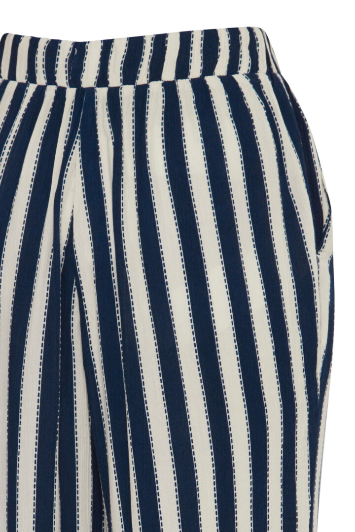 Ichi Marrakech AOP Trousers-Total Eclipse Stripe-20120872