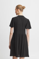 Ichi Marrakech Short Dress-Black-20118574