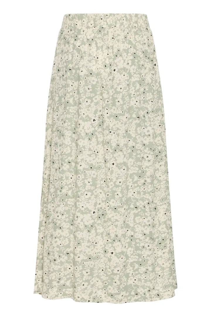 Ichi Marrakech Skirt in Tea Dottet Flower - 20122998