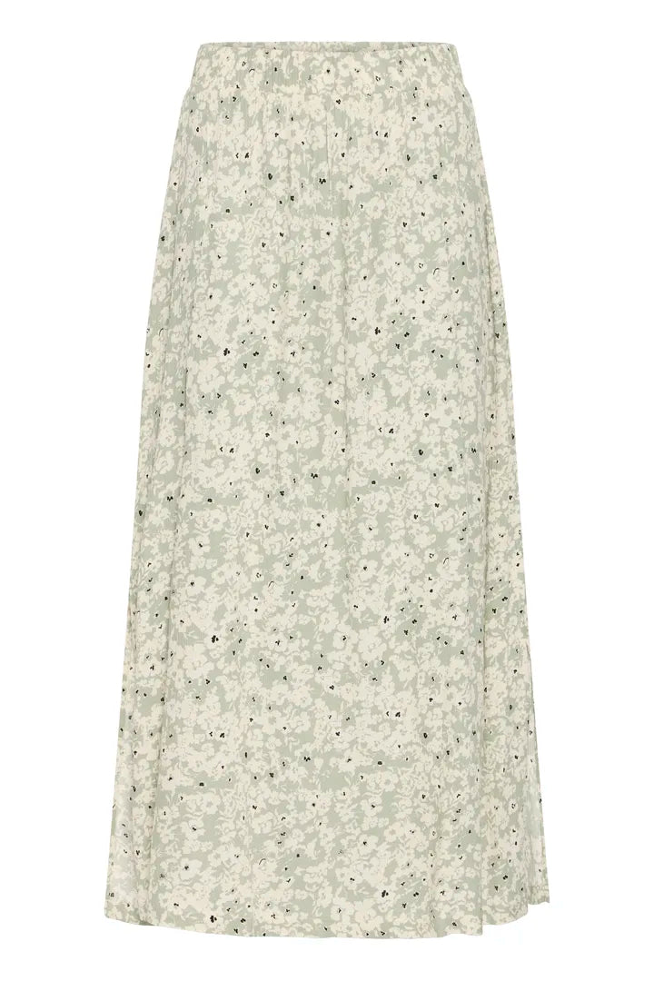 Ichi Marrakech Skirt in Tea Dottet Flower - 20122998