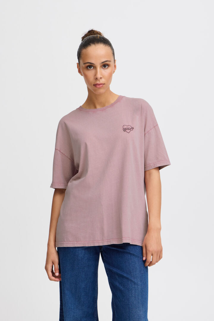 ichi nabino slogan t shirt lilas evalucia boutique perth scotland