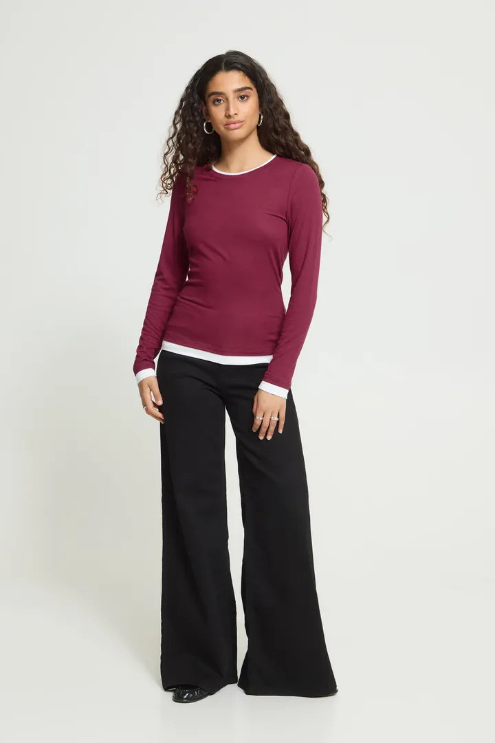 Ichi Nellaya Long Sleeve in Rhododendron