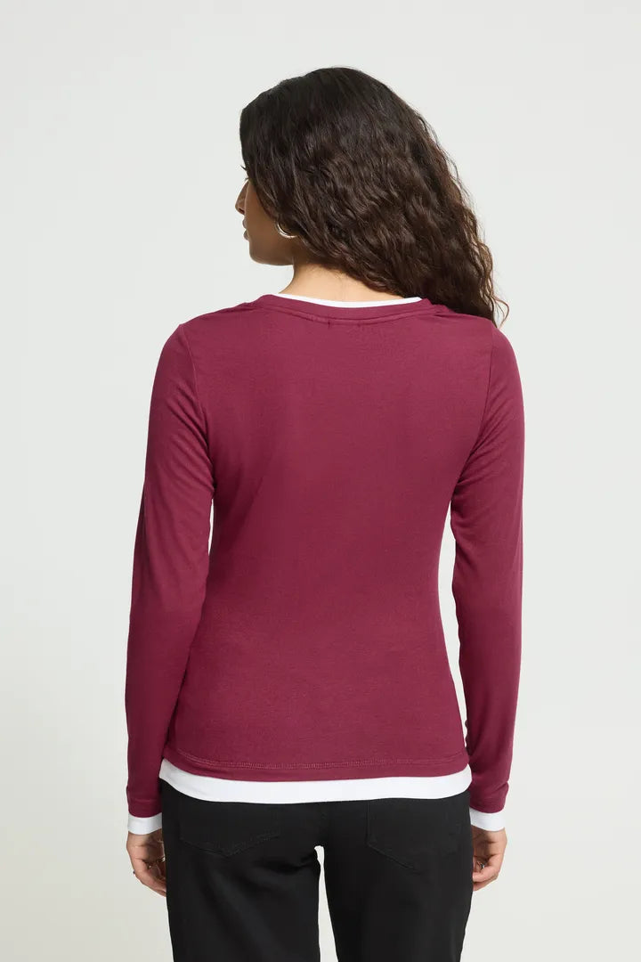 Ichi Nellaya Long Sleeve in Rhododendron