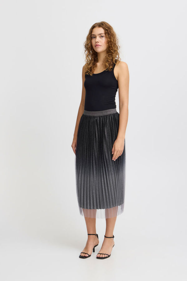 ichi nilpa skirt black evalucia boutique perth scotland