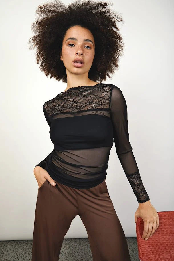 ichi odetta sheer black top evalucia boutique perth 