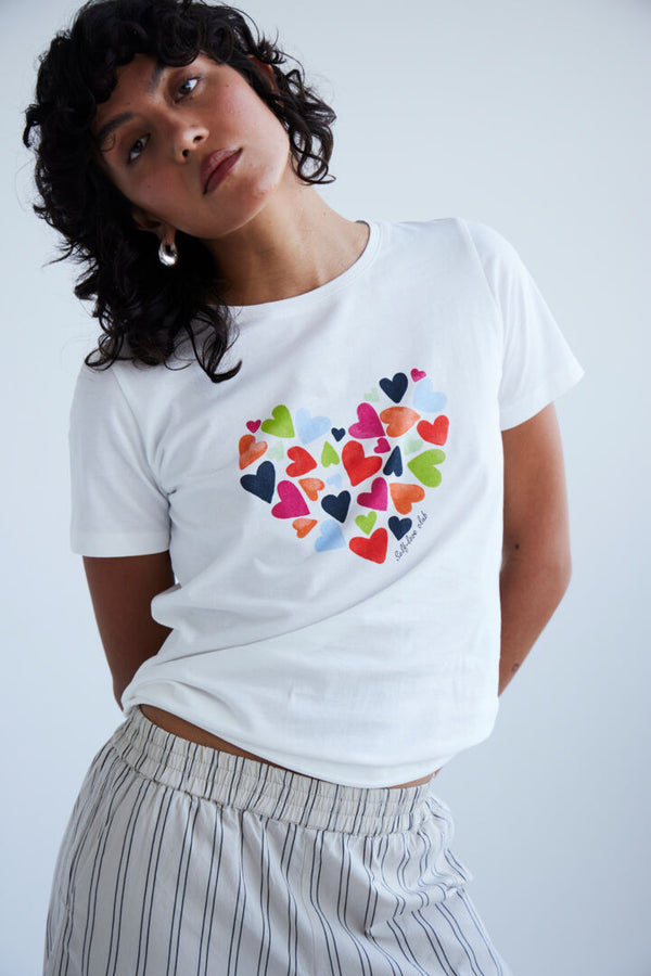ichi ossi slogan t shirt heart design evalucia boutique perth scotland