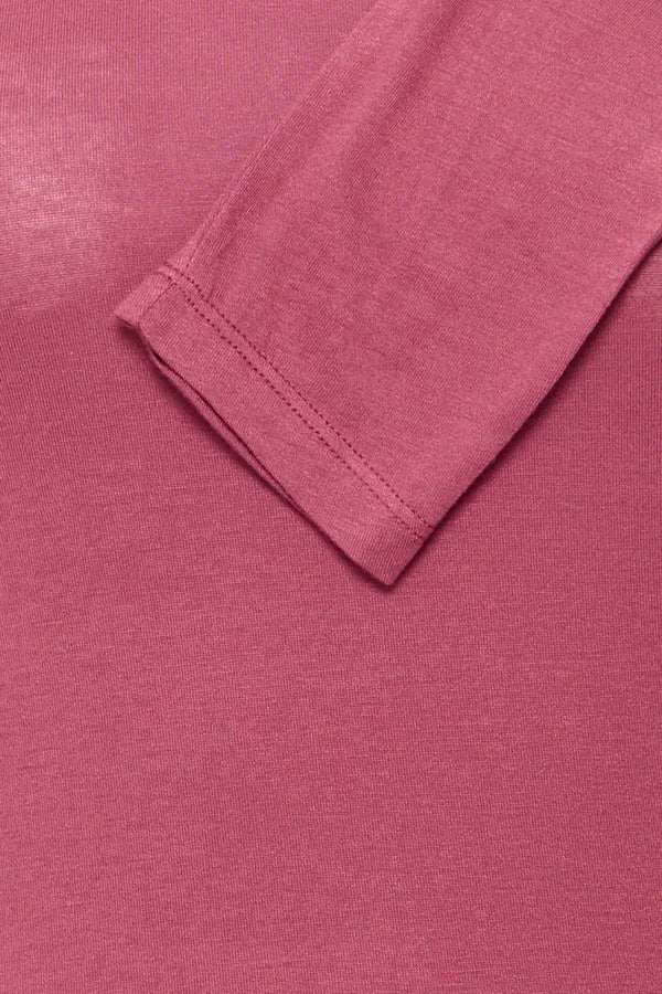 ICHI Philuca Long Sleeve Top in Maroon - 20117290