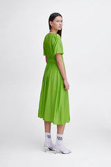 Ichi Quilla Dress-Greenery-20120892