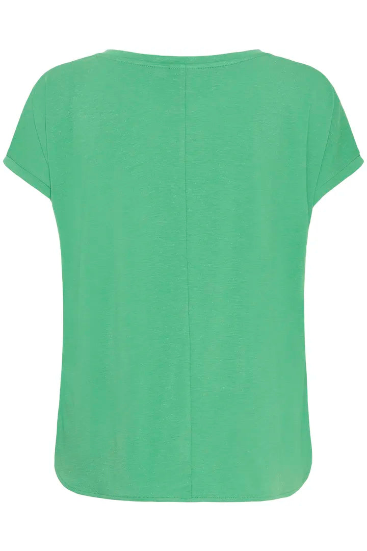 ICHI Rebel Short Sleeve T-Shirt in Kelly Green - 20109945