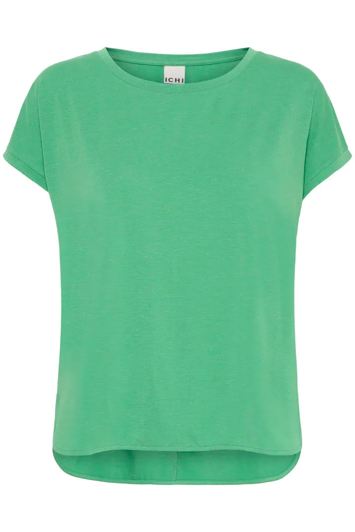 ICHI Rebel Short Sleeve T-Shirt in Kelly Green - 20109945