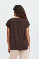 Ichi Rebel T Shirt in Coffee Bean - 20109945