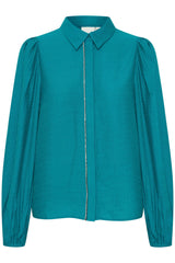 Ichi Rhines Blouse-Harbour Blue-20122139