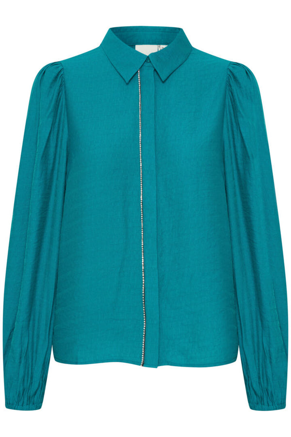 Ichi Rhines Blouse-Harbour Blue-20122139