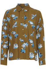 Ichi Rosiy Shirt-Lizard Flower Aop-20121539