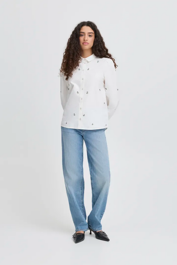 ICHI Sanaz Shirt in Zephyr Flower - 20124122