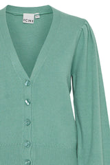 Ichi Sella Cardigan in Beryl Green-20122570