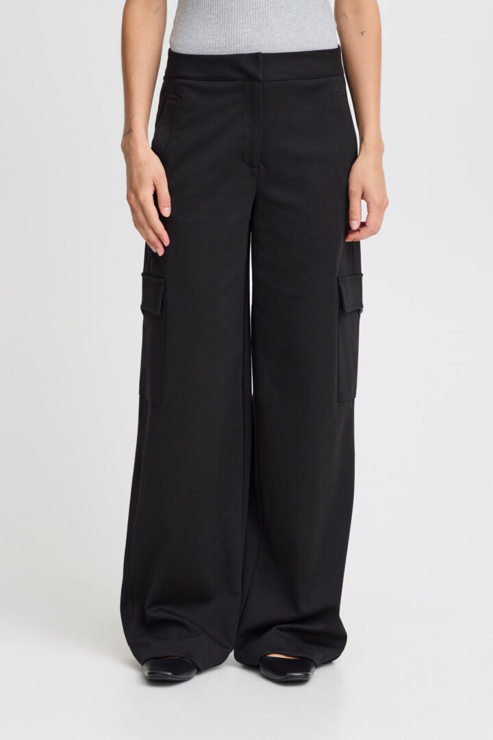 Ichi Simonse Trousers-Black-20121795