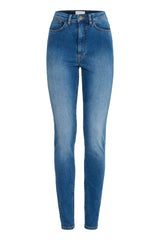 Ichi Twiggy Slim High Waist Jeans-Medium Blue - 20122631