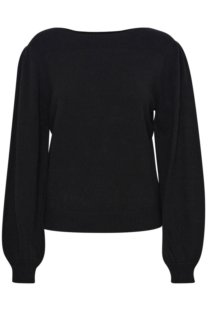 Ichi Virelle Jumper-Black-20121631