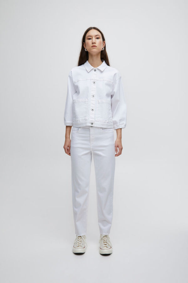 ichi ziggy jeans bright white evalucia boutique perth scotland