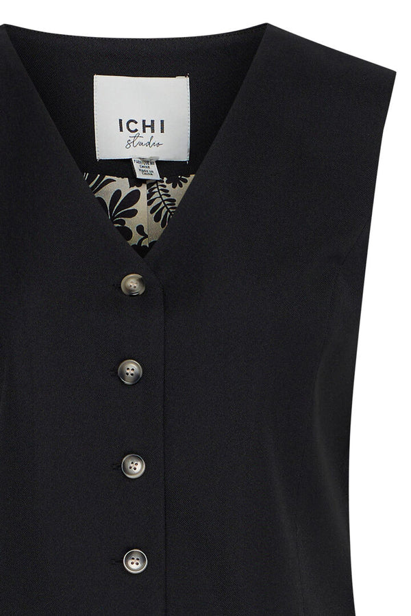 Ichi Zimmie Waistcoat-Black-20122498