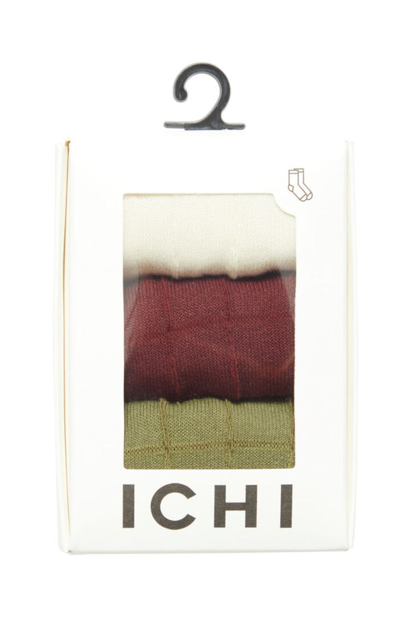 ichi zoe 3 pack socks evalucia boutique perth scotland