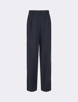 Leveté Room Alecia Trousers-Dark Navy