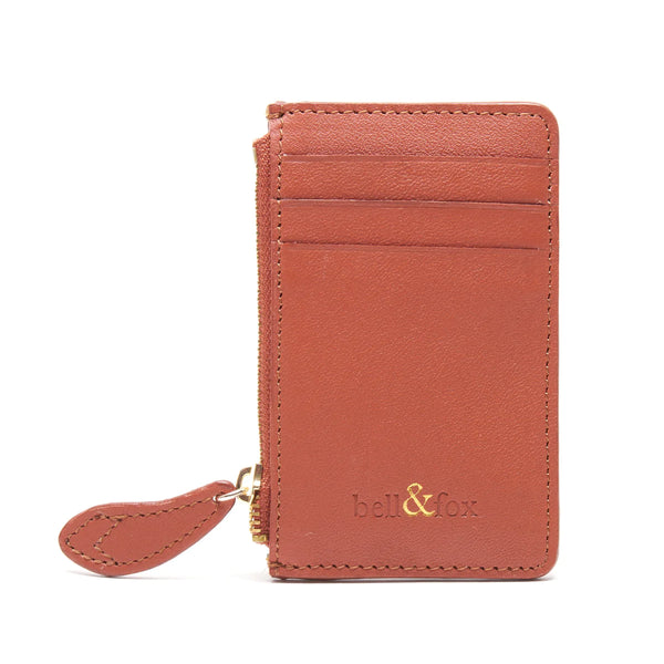 bell & fox lia card holder tan leather evalucia boutique perth scotland