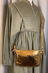 Bell & Fox Izzy Crossbody Bag-Bronze Leather