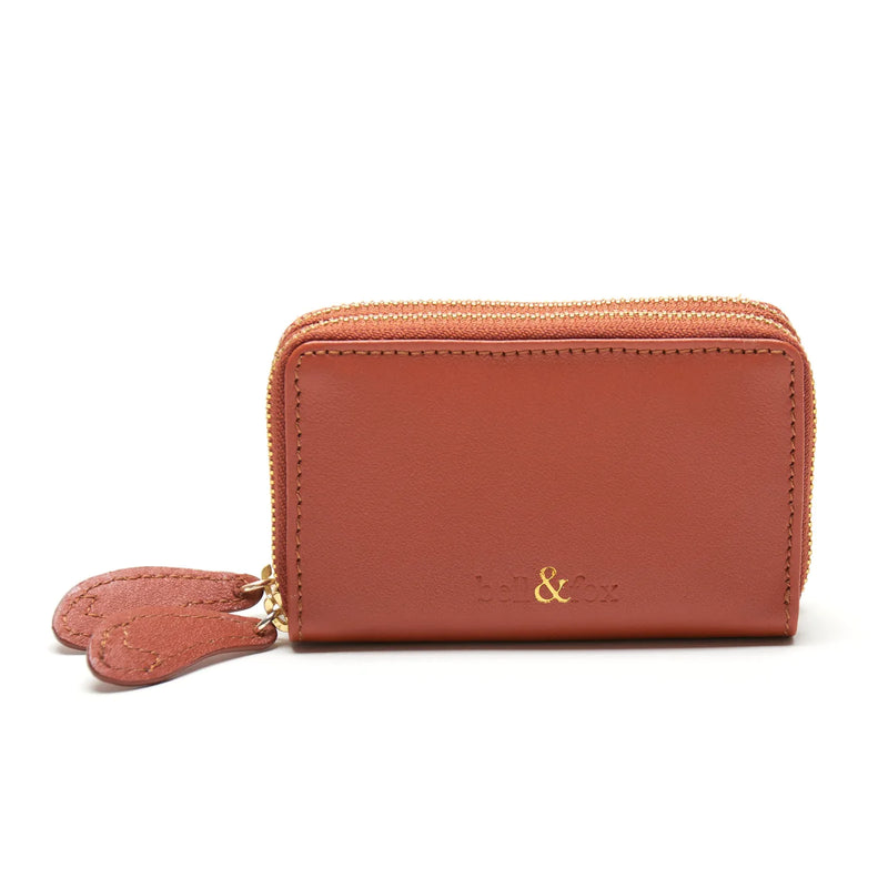 bell & fox ava mini double zip purse tan evalucia boutique perth scotland