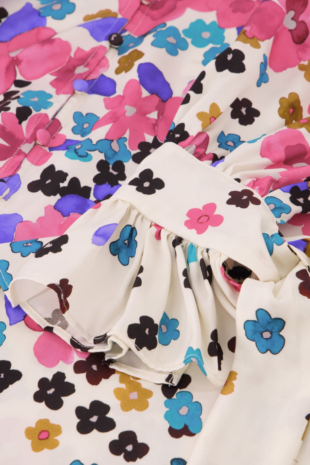 Fabienne Chapot Kylie Blouse-Cream White/Bubble G Pink Pansy Rain