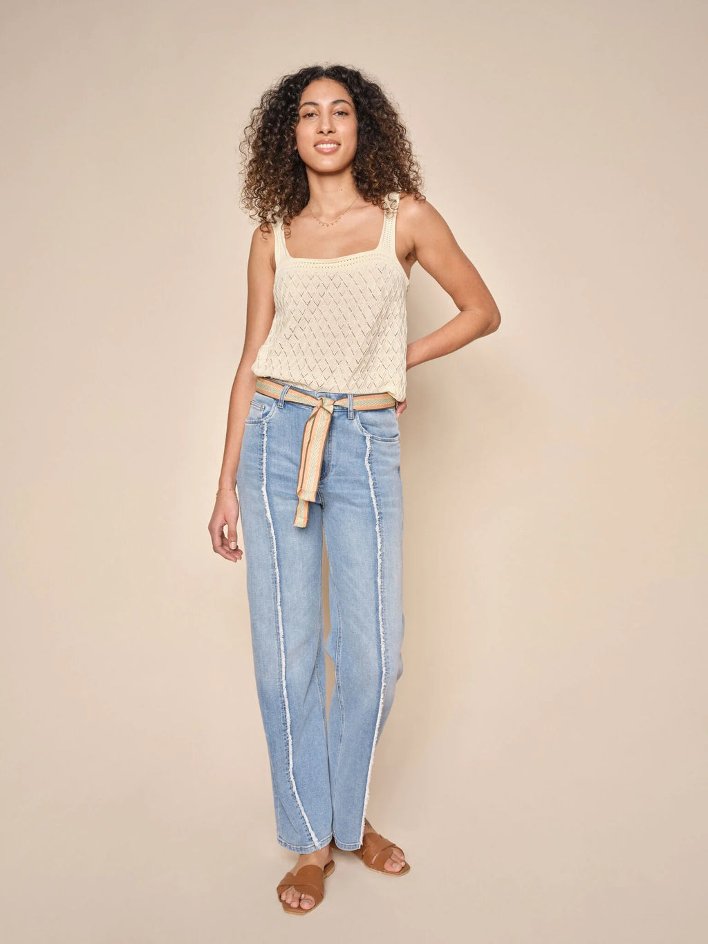 Mos Mosh Relee Seam Jeans-Light Blue-153010