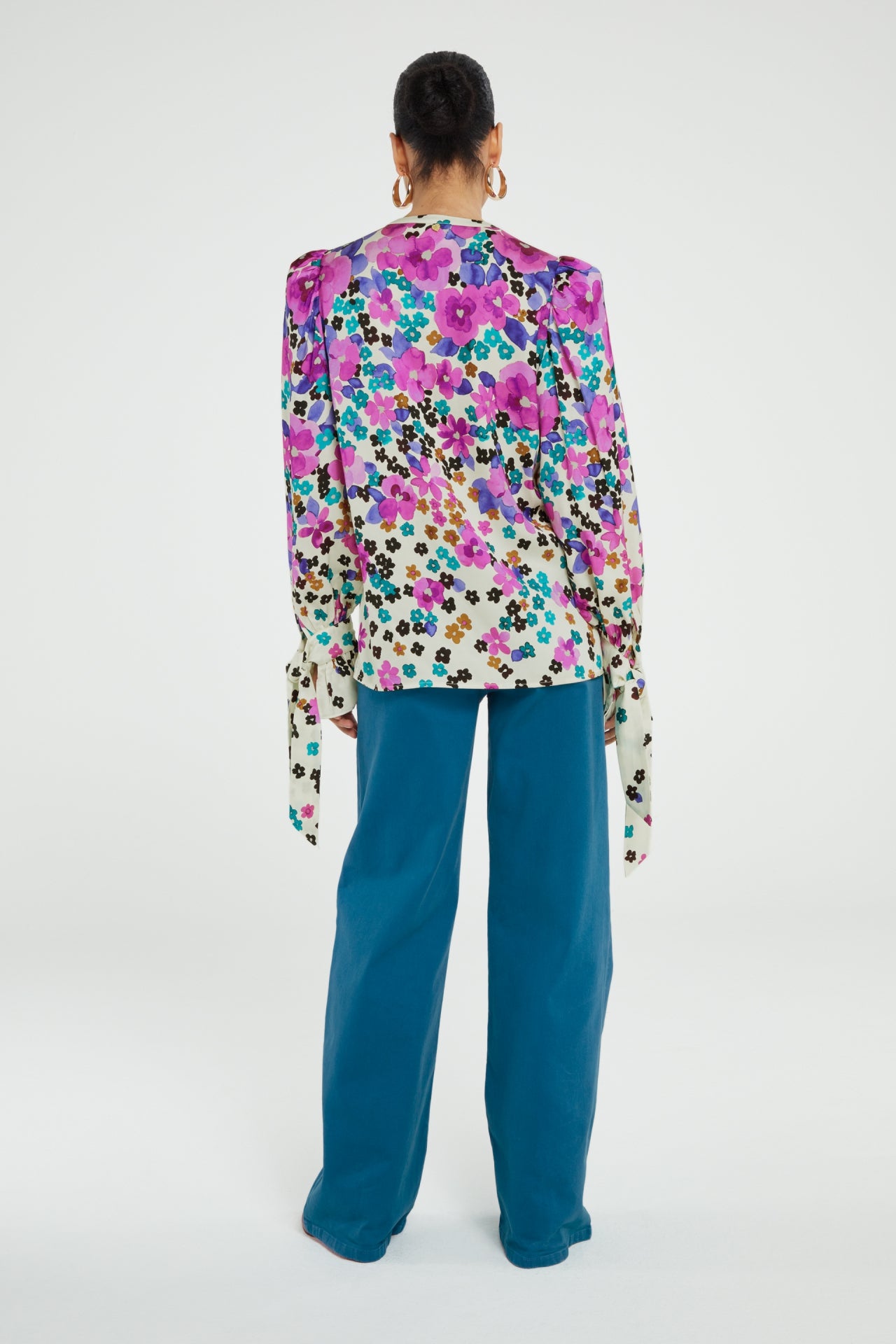 Fabienne Chapot Kylie Blouse-Cream White/Bubble G Pink Pansy Rain