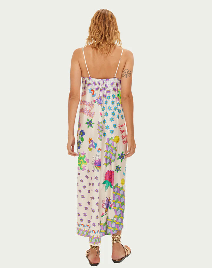 Me369 Eli Strapless Maxi Dress in Markers
