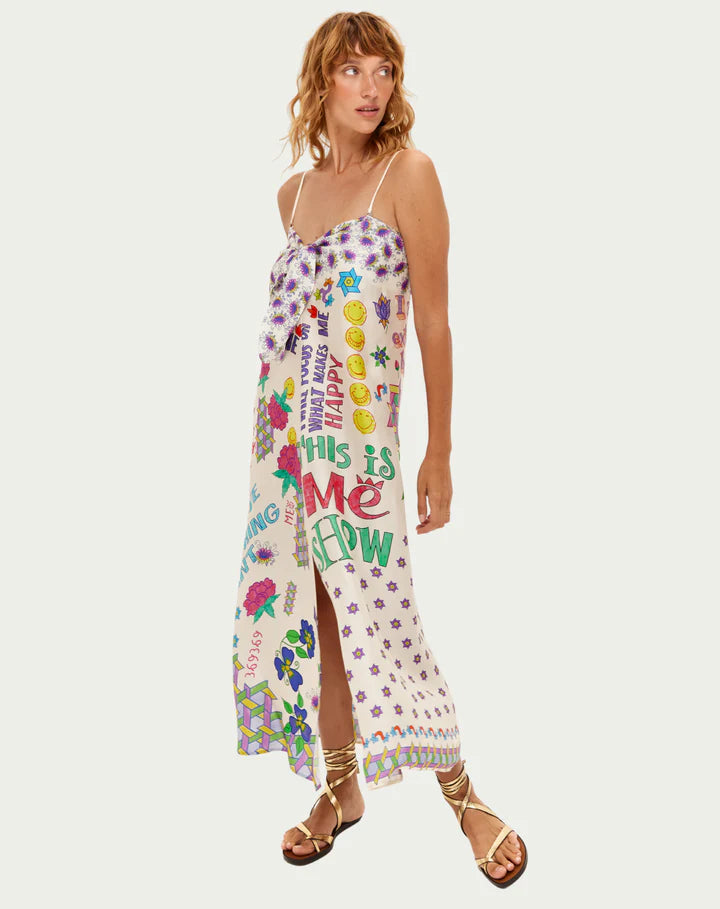 Me369 Eli Strapless Maxi Dress in Markers